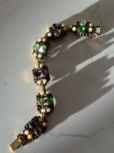 Load image into Gallery viewer, Florenza Vintage Gold Plated Gemstone Pearl Bracelet 7”
