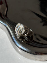 Load image into Gallery viewer, Chunky Double C Sterling Silver Ring Size 10
