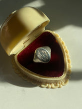 Load image into Gallery viewer, Engraved Signet Sterling Silver Ring
