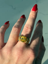 Load image into Gallery viewer, Chunky Yellow Gold Vermeil Ring Size 5.75
