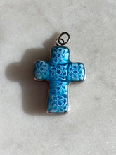 Load image into Gallery viewer, Millefiori Sterling Silver Cross
