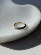 Load image into Gallery viewer, Pavé Set Diamond 10k Gold Ring Size 6.75
