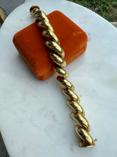 Load image into Gallery viewer, Italian Gold Vermeil San Marco Bracelet 8”
