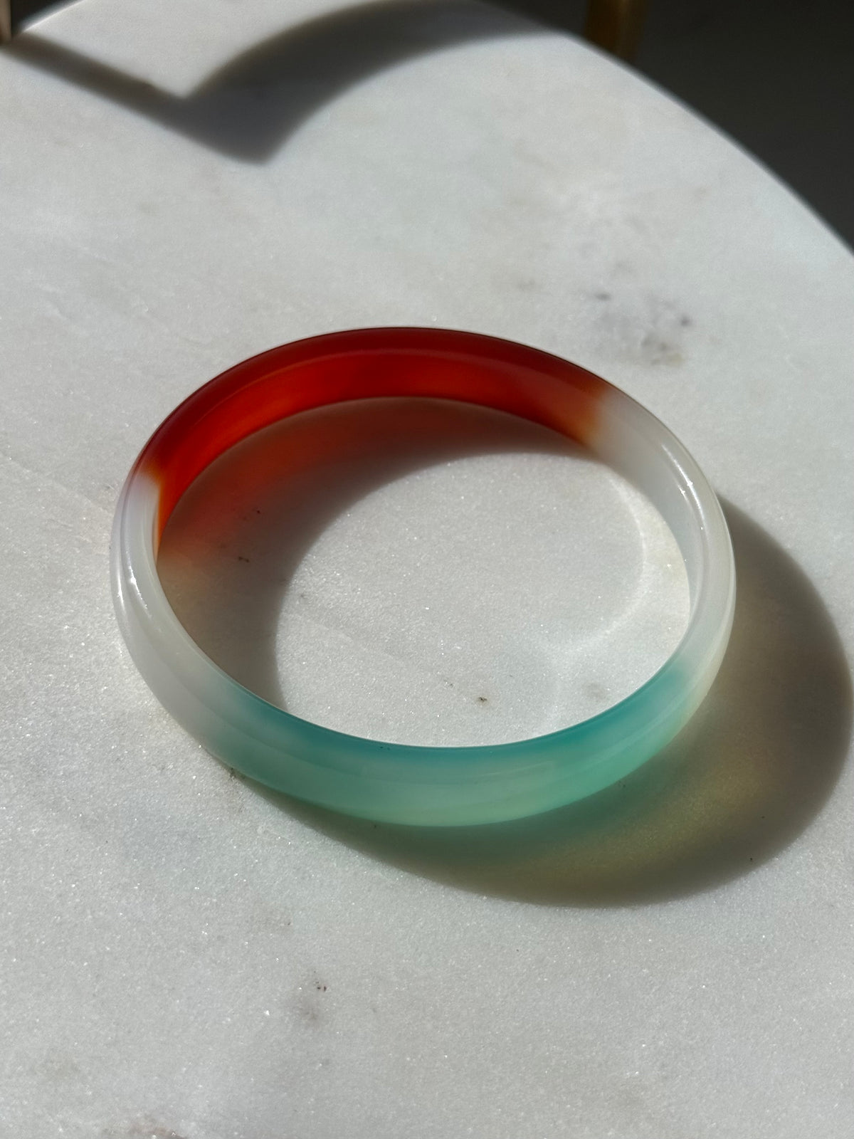Dyed Spun Quartz Bangle Bracelet