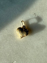 Load image into Gallery viewer, Vintage 10k Gold Mini Puffy Heart Charm
