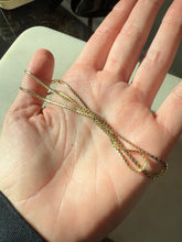 Load image into Gallery viewer, Vintage 14k Yellow Gold Flat Box Chain 19.5”
