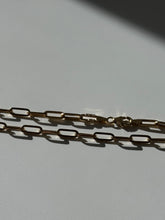 Load image into Gallery viewer, Paperclip Link Lightweight 14k Yellow Gold Chain 20”
