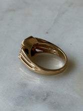 Load image into Gallery viewer, Black Onyx &amp; Diamond 14k Yellow Gold Ring Size 7.75
