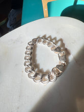 Load image into Gallery viewer, Italian Double Curb Chunky Sterling Silver Bracelet 7”
