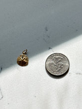 Load image into Gallery viewer, Vintage 14k Gold Mini Sand Dollar Charm
