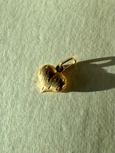 Load image into Gallery viewer, Vintage 10k Gold Mini Puffy Heart Charm
