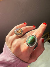Load image into Gallery viewer, Chunky Multistone Sterling Silver Ring Size 6.25
