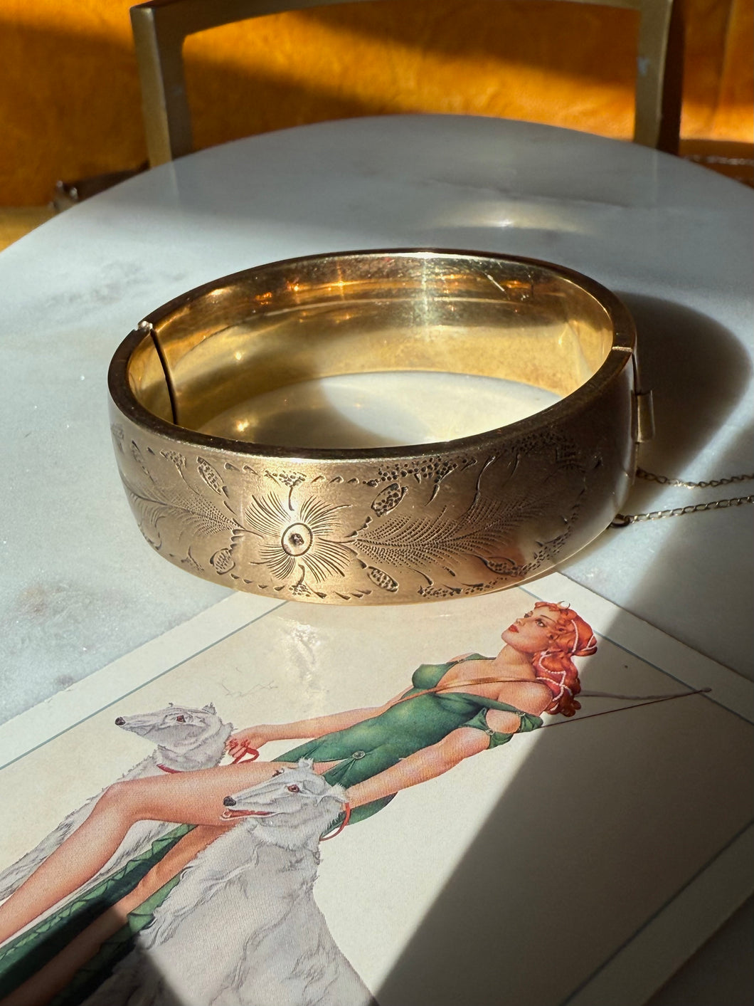 Gold Filled 1/20 12k Bangle 6.25”