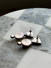 Load image into Gallery viewer, Black Onyx &amp; Howlite Sterling Earrings
