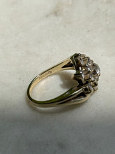 Load image into Gallery viewer, Vintage 1980s ‘Exquisite’ Natural Diamond Cluster Ring Size 5.75
