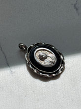 Load image into Gallery viewer, Mexico Black Onyx &amp; Sterling Silver Virgin Mary Pendant
