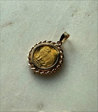 Load image into Gallery viewer, Isle of Man 1989 Crown Persian Cat 1/25th Ounce .999 Fine Gold Coin 14k Gold Pendant
