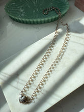 Load image into Gallery viewer, Vintage Sterling Silver Heart Necklace 33”
