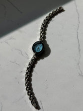 Load image into Gallery viewer, Vintage Blue Face Silver Tone Wrist Watch
