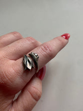 Load image into Gallery viewer, Tulip Bypass Sterling Silver Ring
