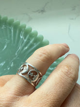 Load image into Gallery viewer, Celestial Sterling Silver Ring Size 4.75
