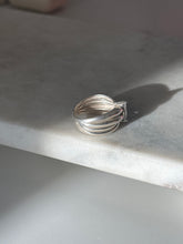 Load image into Gallery viewer, Solid Sterling Silver Quartz Ring Size 9
