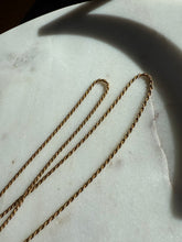 Load image into Gallery viewer, Italian Gold Vermeil Rope Chain Necklace 24”
