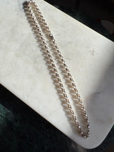 Load image into Gallery viewer, Vintage Rolo Link Sterling Silver Necklace 18”
