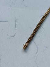 Load image into Gallery viewer, Gold Vermeil CZ Tennis Bracelet 7”
