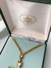 Load image into Gallery viewer, The Vatican Library Collection Gold Plated Costume Cross Necklace
