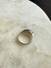 Load image into Gallery viewer, Lapis Inlay Sterling Silver Ring Size 8.75
