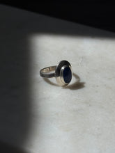 Load image into Gallery viewer, Vintage Lapis Sterling Silver Ring Size 7
