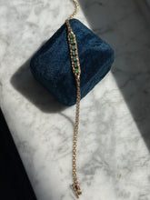 Load image into Gallery viewer, Vintage 14k Gold Emerald Bracelet 7.5”
