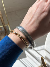 Load image into Gallery viewer, Vintage Floral Sterling Silver Bangle Bracelet
