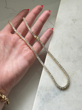 Load image into Gallery viewer, CZ Tennis Chain Gold Vermeil 16”
