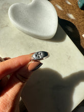 Load image into Gallery viewer, Vintage Cross Sterling Silver Ring Size 7.5
