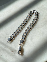 Load image into Gallery viewer, Cuban Curb Link Sterling Silver Bracelet 7”
