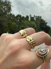 Load image into Gallery viewer, Antique 9k Gold Buckle Ring Size 7
