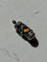 Load image into Gallery viewer, Citrine Sterling Silver Container Pendant
