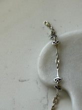 Load image into Gallery viewer, Blue Enamel Sterling Silver Bracelet 7.25”
