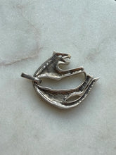Load image into Gallery viewer, Hanging Panther Sterling Silver Marcasite Pendant
