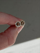 Load image into Gallery viewer, LeVian Chocolate &amp; White Diamond 14k Gold Push Back Earrings
