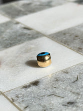 Load image into Gallery viewer, Enamel Evil Eye Solid 18k Gold Spacer Bead Charm
