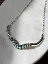 Load image into Gallery viewer, Vintage Signed Opal Sterling Necklace 18.75”
