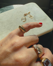 Load image into Gallery viewer, Vintage 10k Yellow Gold Croissant Ring Size 3.25
