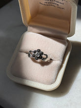 Load image into Gallery viewer, Marcasite Flower Sterling Silver Ring Size 8.75
