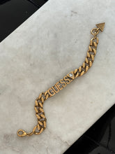 Load image into Gallery viewer, Vintage GUESS Gold Plated Bracelet 7.5”
