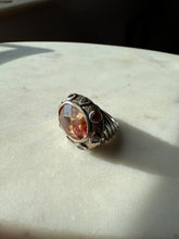 Load image into Gallery viewer, Chunky Multistone Sterling Silver Ring Size 6.25
