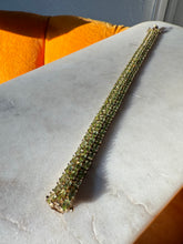 Load image into Gallery viewer, Peridot Gold Vermeil Bracelet 7.5”
