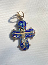 Load image into Gallery viewer, Bernhard Hertz Denmark Enamel Sterling Silver Dagmar Cross Pendant
